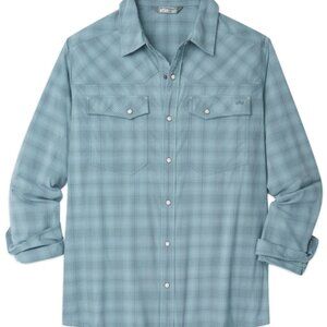 $129! NEW Men's Stio Eddy Shirt - Stormy Weather Plaid - Small